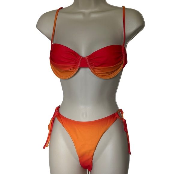 Other - Vibrant Red and Orange Bikini Set